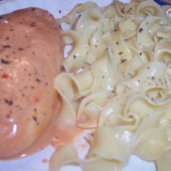 Crock Pot Chicken With Tomato Alfredo Sauce