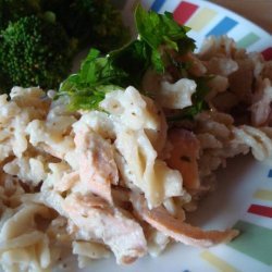 No-Guilt Creamy Salmon and Pasta