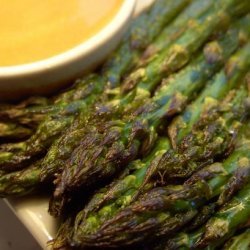 Asparagus With Maple-Mustard Sauce