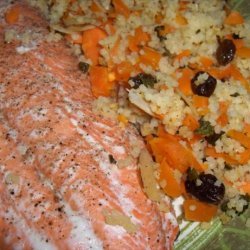 Baked Salmon With Couscous Pilaf