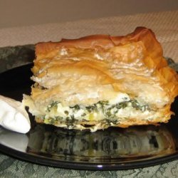 Bosnian Pita (phyllo pie) with Spinach Filling