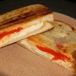 Chicken and Roasted Red Pepper Panini Style Sandwiches