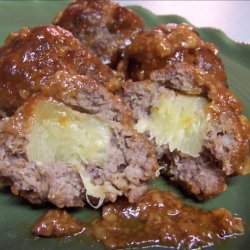 Meatballs Stuffed With Pineapple Chunks