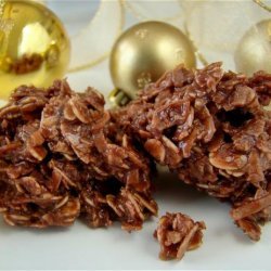 Chocolate Christmas Cookies (No-Bake)