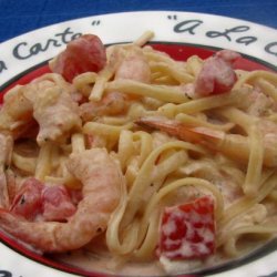 Emeril's Shrimp and Pasta in a Spicy Tomato-Chili Cream Sauce