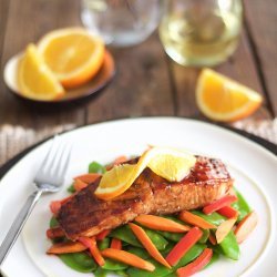 Pomegranate Glazed Salmon