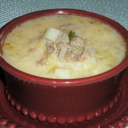 The Best Potato-Sausage-Cabbage Soup