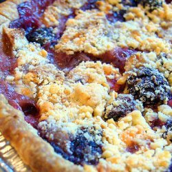 Saucy Apple and Blackberry Pie