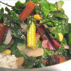 Swiss Chard With Raisins and Pine Nuts