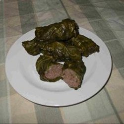 Thit Bo Cuon La Luop (Vietnamese Beef in Grape Leaves)