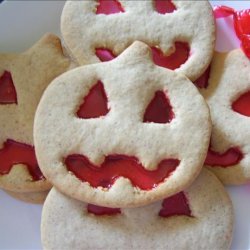 Giant Glowing Pumpkin Cookies