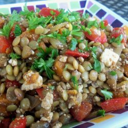 Lentil Salad With Roasted Sweet Potatoes and Queso Fresco