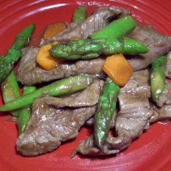 Beef With Fresh Asparagus