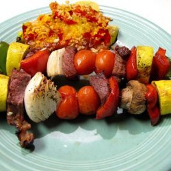 Pepper Garlic Beef Kabobs