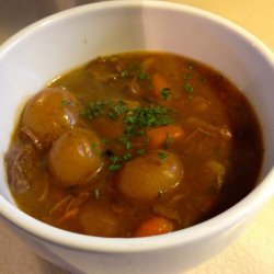 Pressure Cooker Golden Mushroom Beef Stew