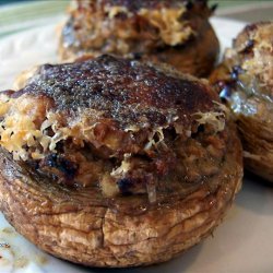 Garlic, Parmesan Stuffed Mushrooms