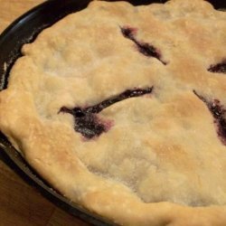 Johnny Jalapeno's Cast-Iron Blueberry Pie