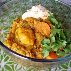 Spicy Root Vegetable & Lentil Casserole