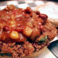 Mexican Bean Burgers W/ Lime Yogurt & Salsa