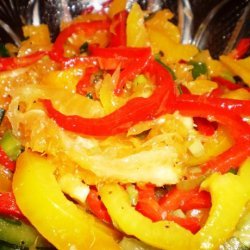 Orange and Capsicum Salad With Lemon Balm Dressing