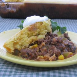 Beef Mole Tamale Pie