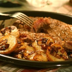 Pan-Fried Potatoes With Turmeric (For 1 Double for 2)