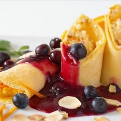 Blueberry Almond Crepes