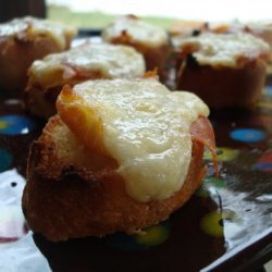 Manchego and Serrano Crostini