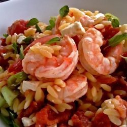 Shrimp With Orzo, Olives and Feta