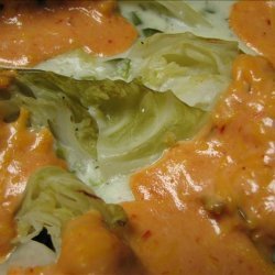 Cabbage Wedges With Cheese Sauce