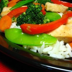 Stir-Fried Chicken With Gingered Vegetables