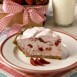 Strawberries and Cream Pie