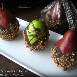 Pears Covered with Chocolate