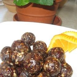 Orange-Fruit Nut Truffles