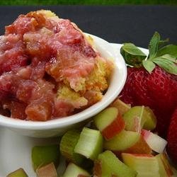 Awesome Rhubarb-Strawberry Pudding