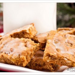 Rum Glazed Raisin Bars