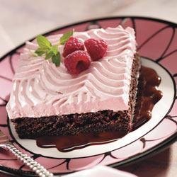 Red Raspberry Chocolate Brownie