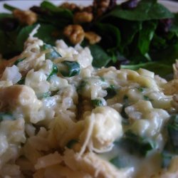 Creamy Chicken, Spinach and Rice