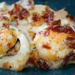 Scalloped Eggs and Bacon