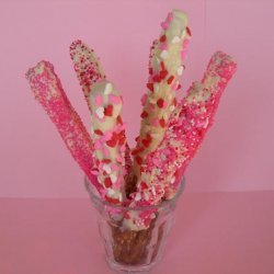 Totally Random Chocolate Dipped Pretzels