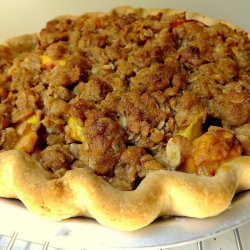 Crumb Topped Peach Pie