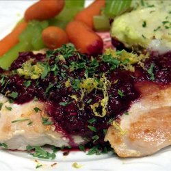 Chicken Cutlets With Fresh Raspberries