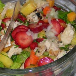 Fruity Grilled Chicken Salad Supper