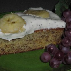 Banana Cake With Poppy and Lemon Cream