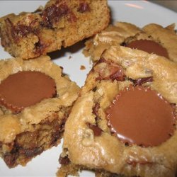 Chocolate Stuffed Peanut Butter Brownies