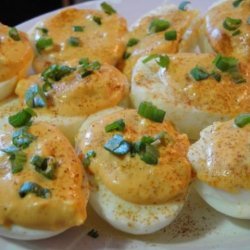 Awesome Deviled Eggs - Sriracha Heaven