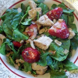 Chicken and Strawberry Spinach Salad