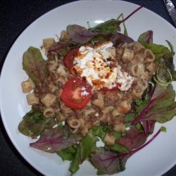 Pasta with Lentils and Goat Cheese