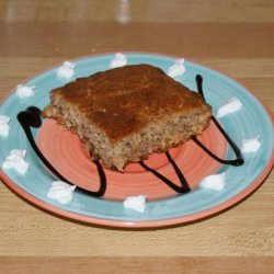 White Chocolate Coconut Banana Snack Cake