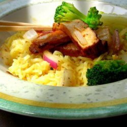 Noodles With Stir-Fried Tofu and Broccoli